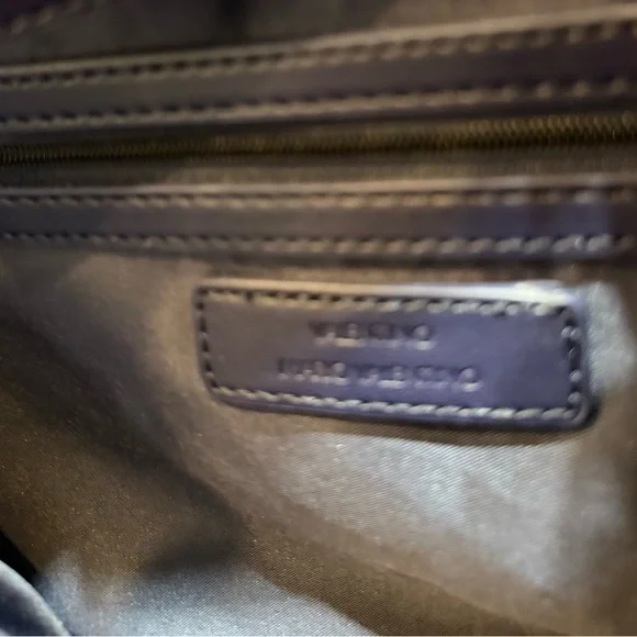 Valentino Navy Quilted Tote Bag by Mario Valentino Crossbody & Handbag New